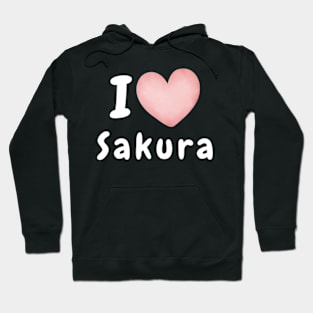 I Love Sakura Le Sserafim Hoodie